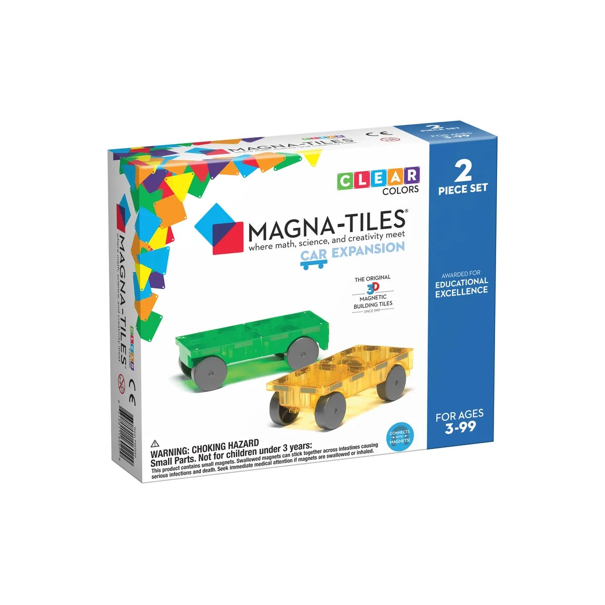 Magna-Tiles Cars expansion sæt 2 stk.