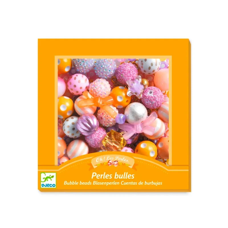 Djeco Kreativ æske med plastperler, Bubble guld