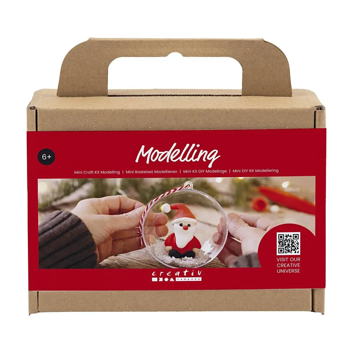 Silk & Foam Clay DIY Julekit, Julemand i julekugle