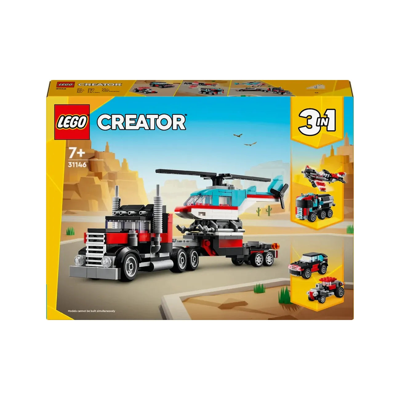 LEGO® Creator Blokvogn med helikopter 31146
