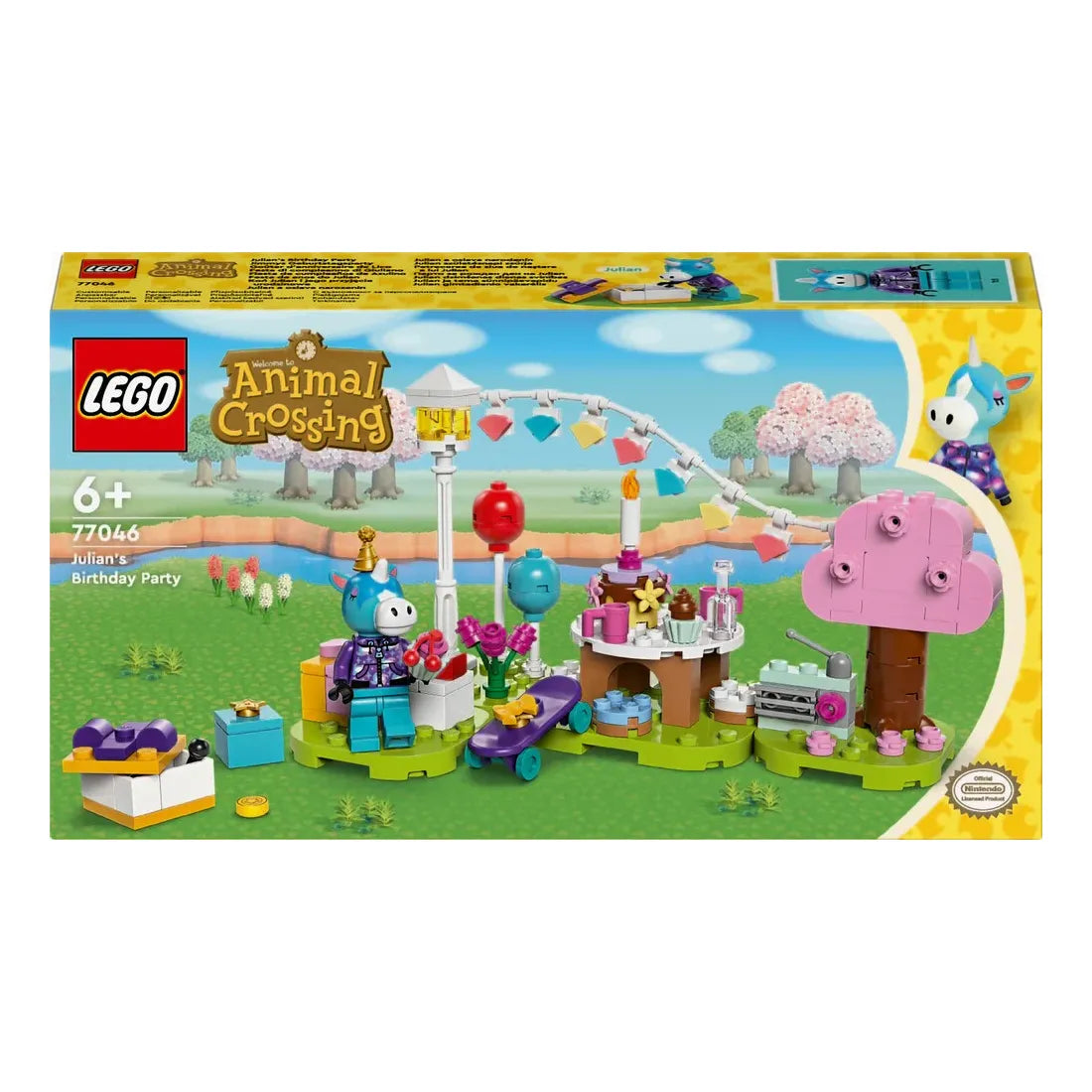 LEGO® Animal Crossing, Fødselsdagsfest for Julian 77046