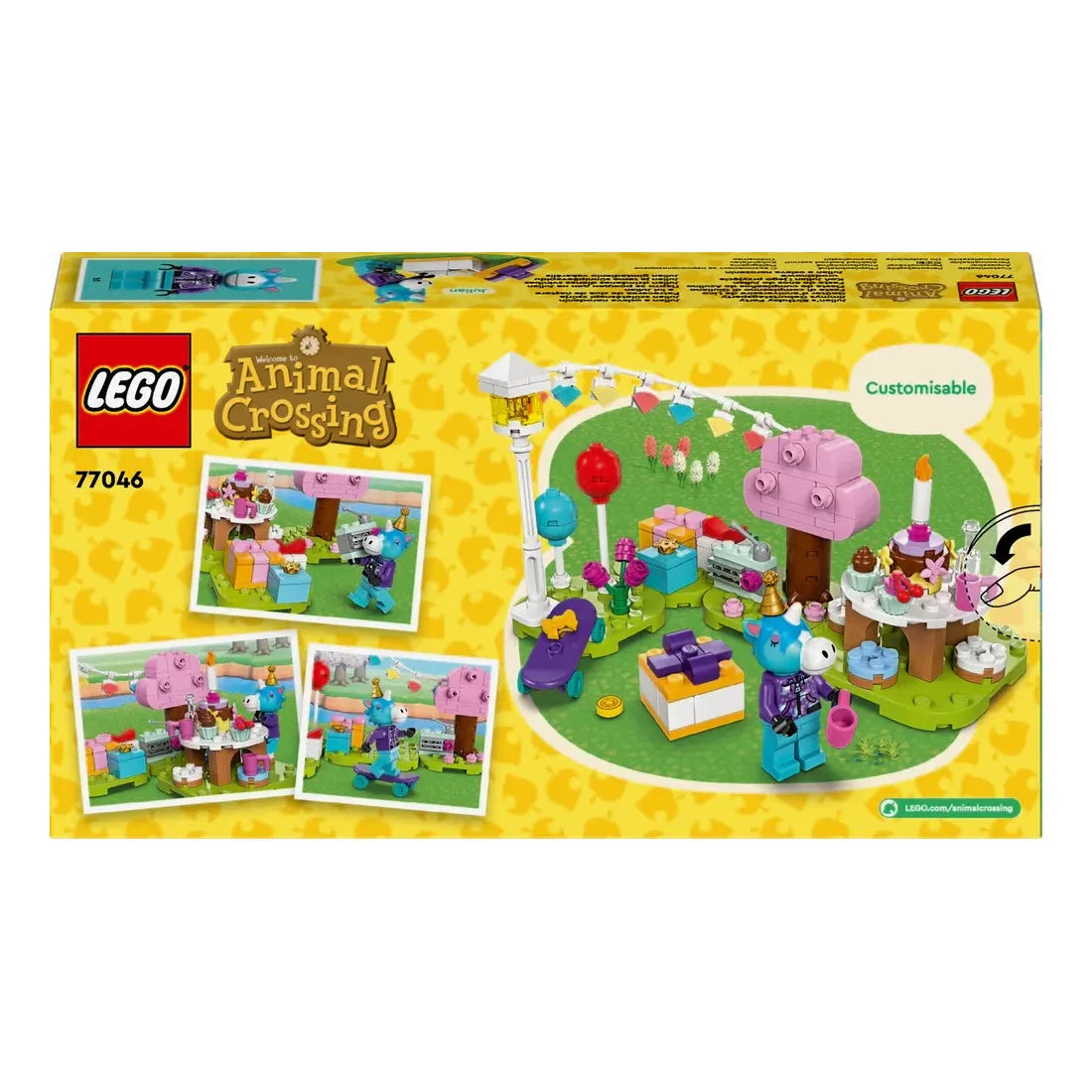 LEGO® Animal Crossing, Fødselsdagsfest for Julian 77046