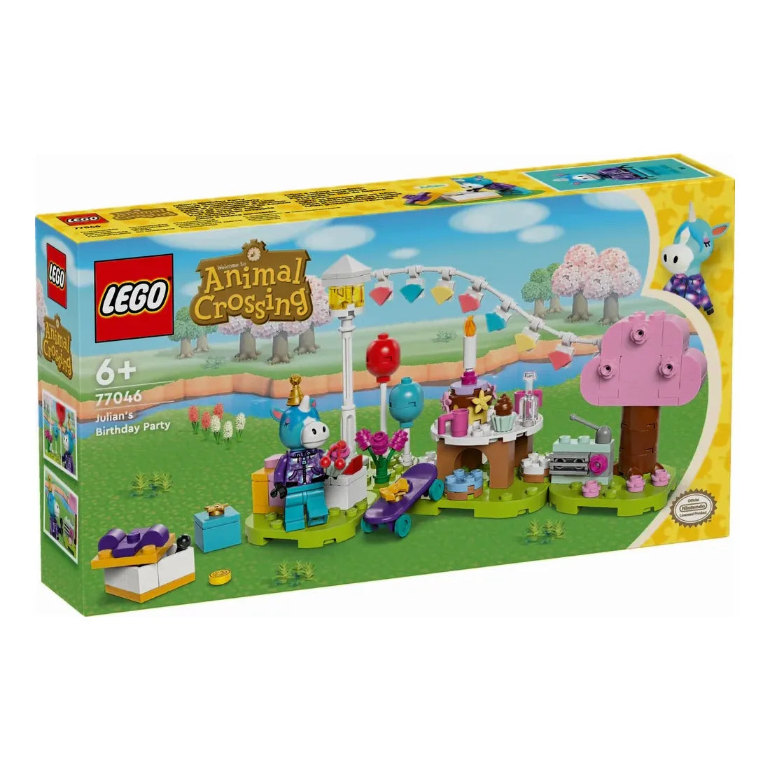 LEGO® Animal Crossing, Fødselsdagsfest for Julian 77046