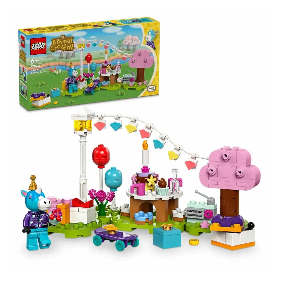 LEGO® Animal Crossing, Fødselsdagsfest for Julian 77046