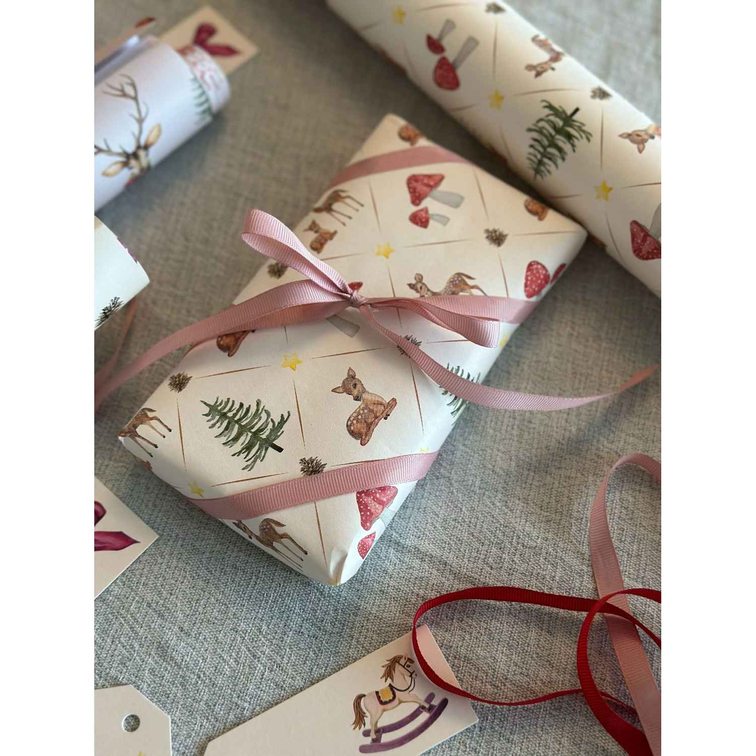 All By Voss Gavepapir 5 m, Bambi