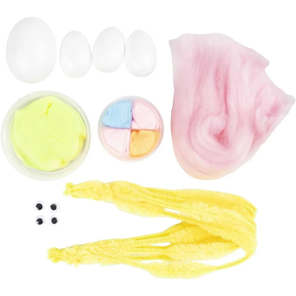 Creativ Company Mini DIY Kit Modellering, Påskefamilie