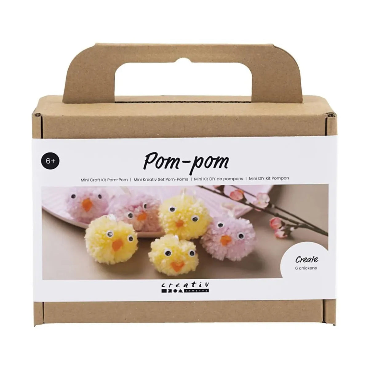 Creativ Company DIY Kit Pom-pom kyllinger