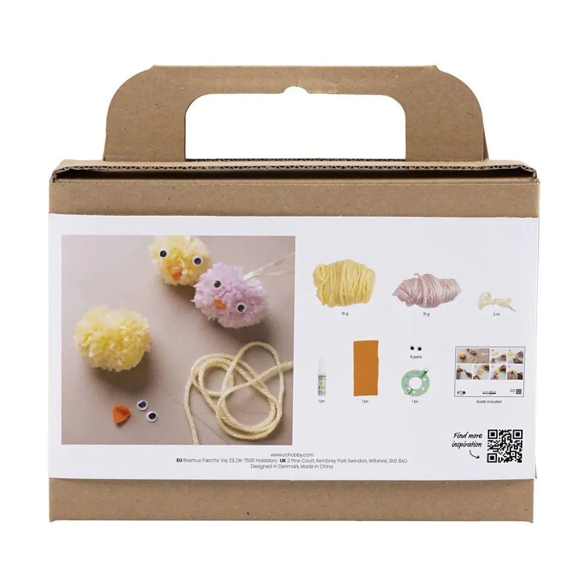 Creativ Company DIY Kit Pom-pom kyllinger