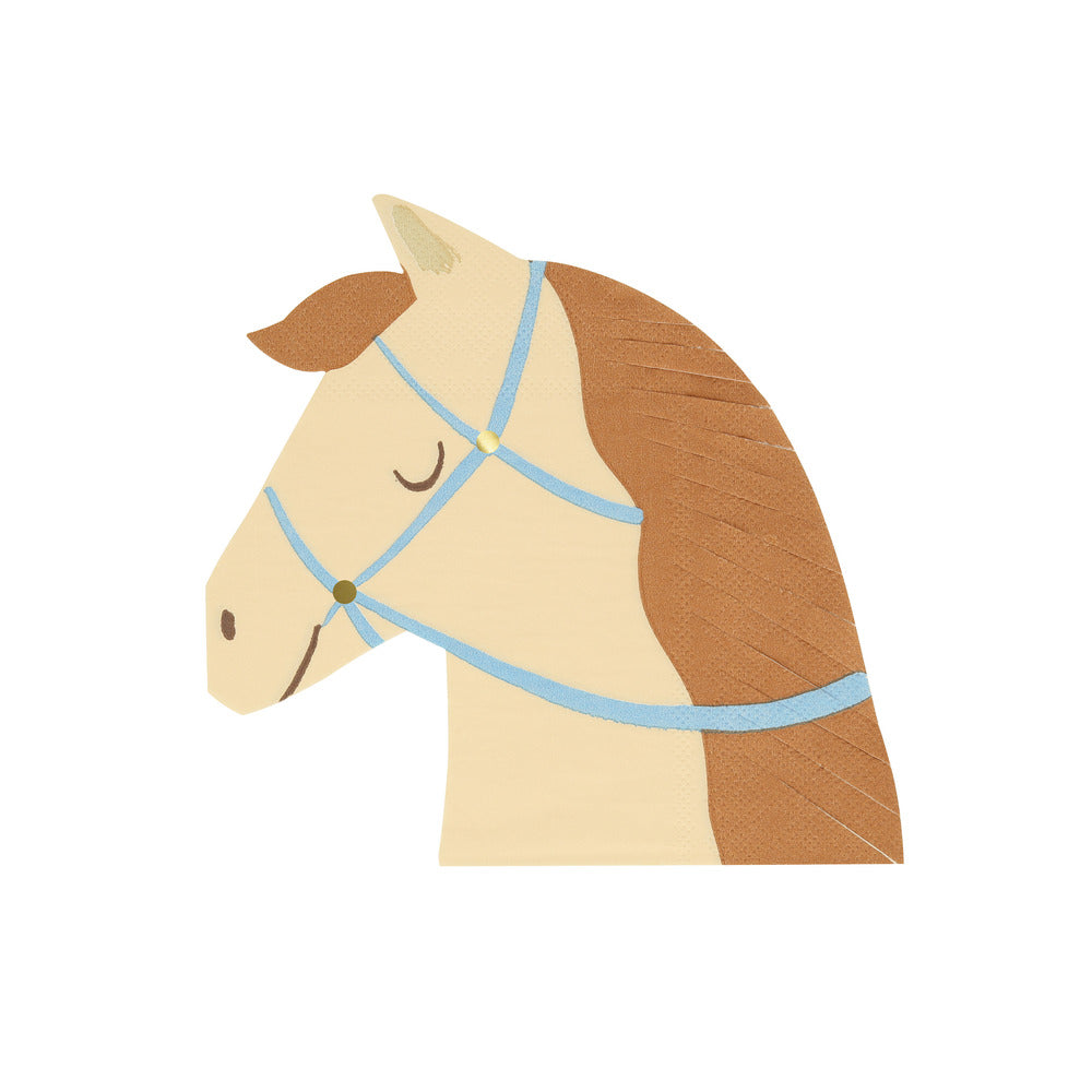 Meri Meri Servietter silhuet, Hest
