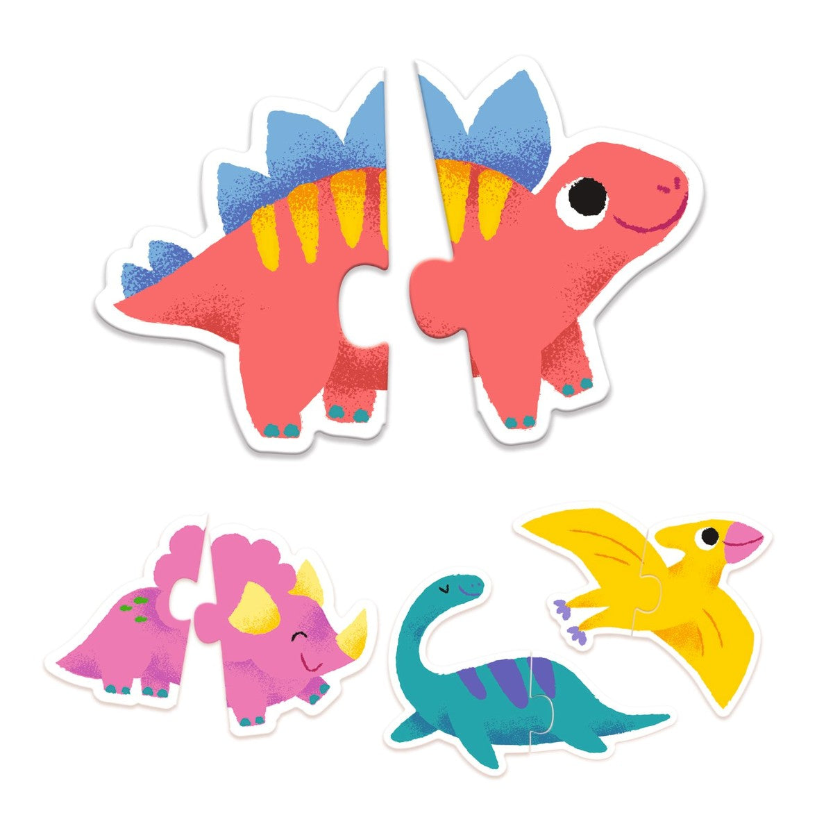 Djeco Puslespil puzzle duo, Dinosaurer