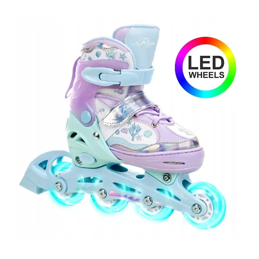 Raven Isla 3-i-1 Rulleskøjter med LED lys
