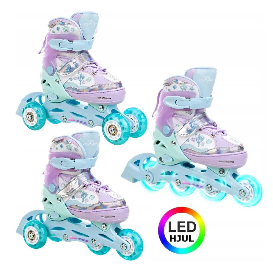 Raven Isla 3-i-1 Rulleskøjter med LED lys