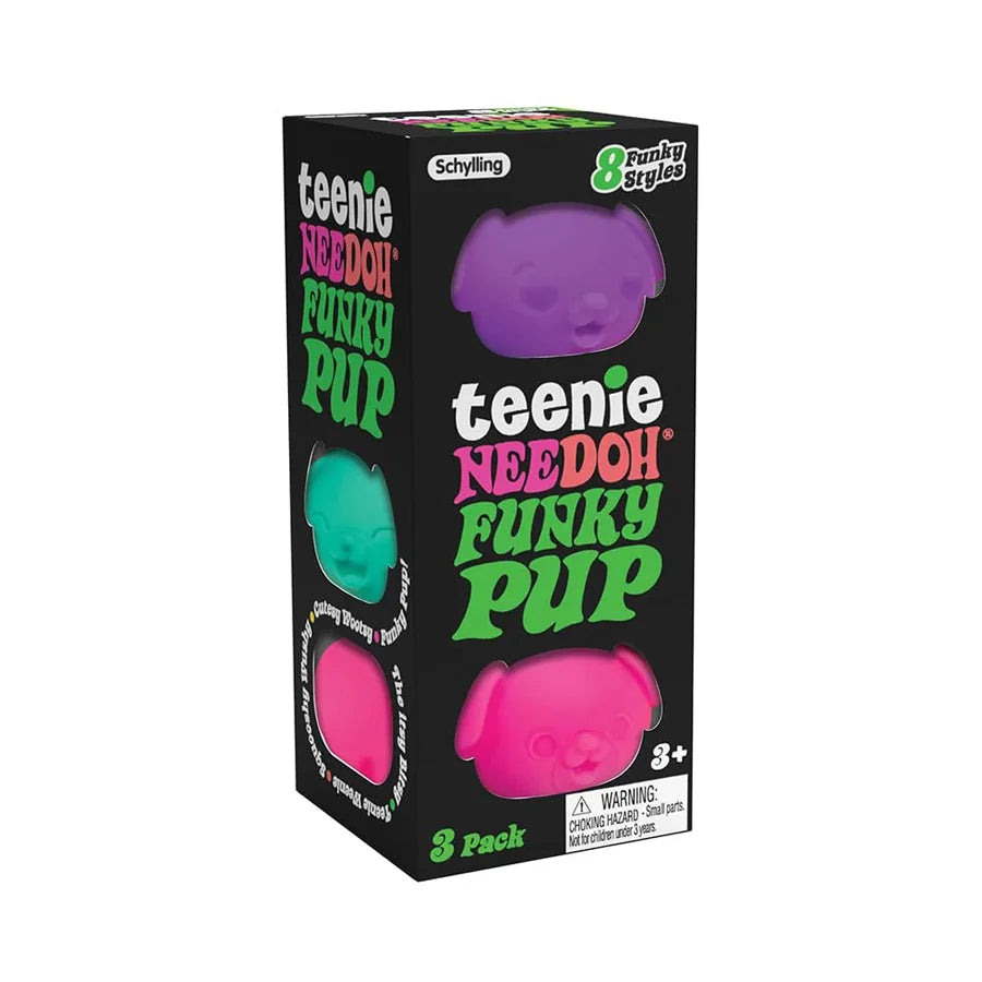 Needoh Teenie Funky Pups 3-pak ass.