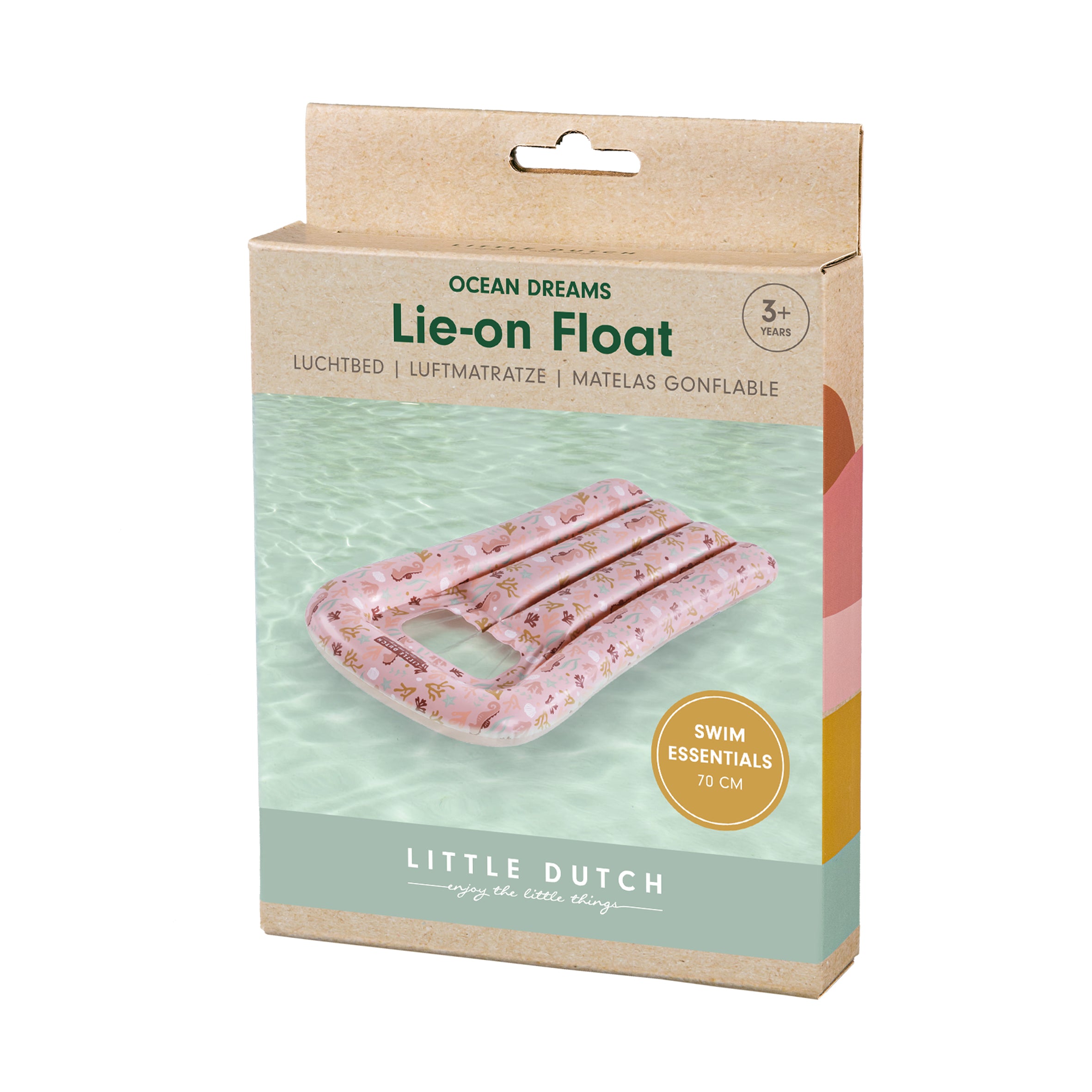 Little Dutch Luftmadras 70 cm, Ocean Dreams Pink