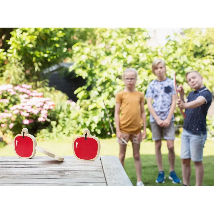 BS Bue og pil i træ inkl. 3 pile og 3 æbler
