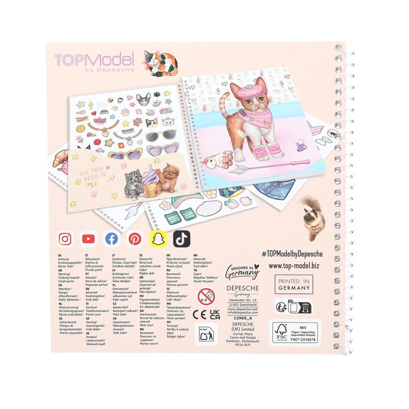 TOPModel Dress me up Stickerbog, Kitty