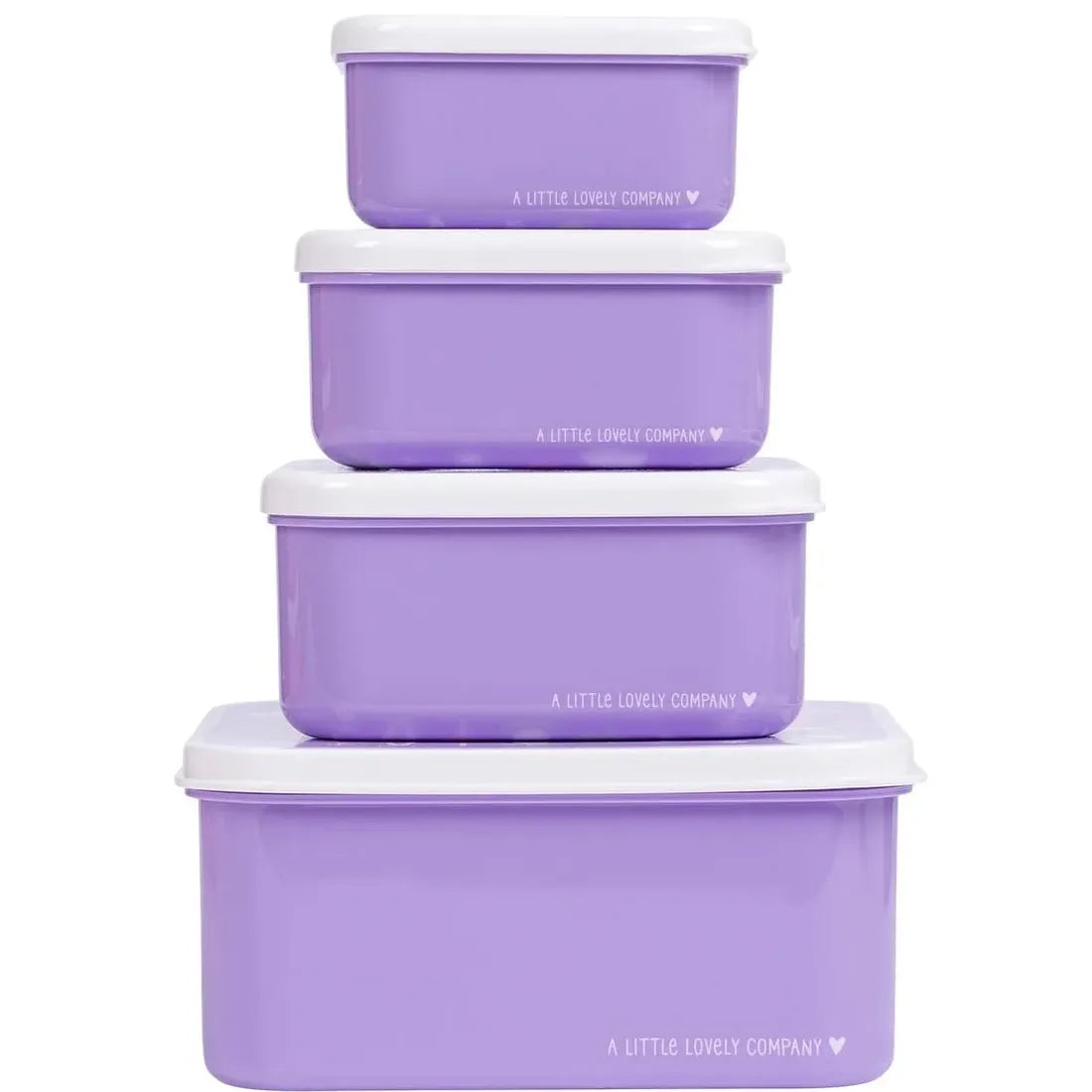 A Little Lovely Company Madkassesæt 4 stk. Unicorn Dreams