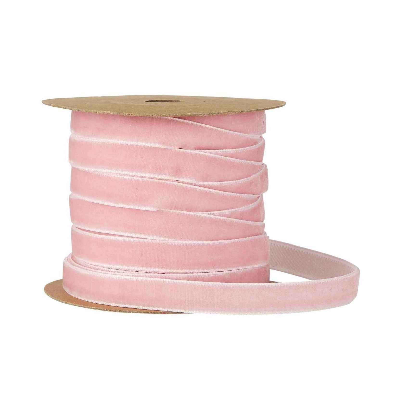 Velourbånd 10 m, Rosa