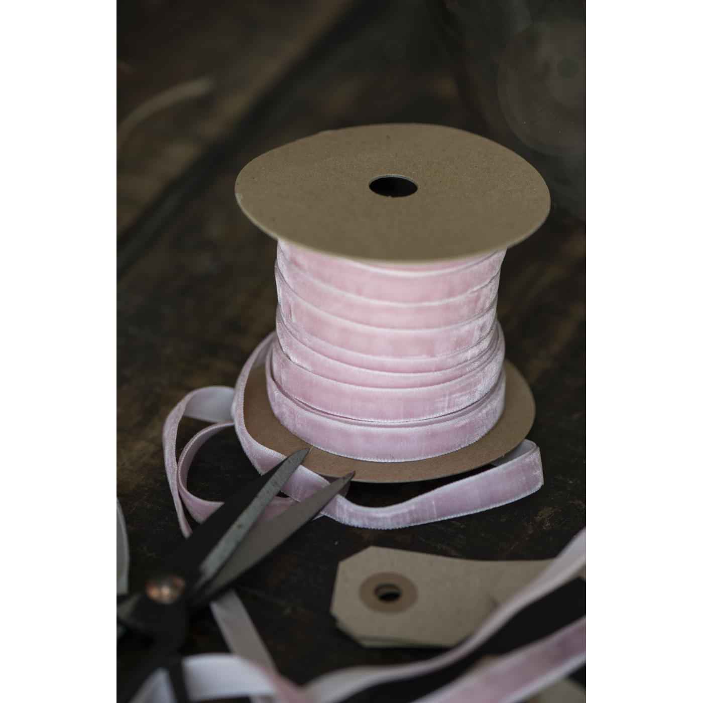 Velourbånd 10 m, Rosa