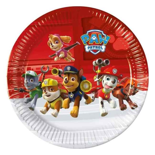 Paw Patrol Paptallerkner 8 stk.