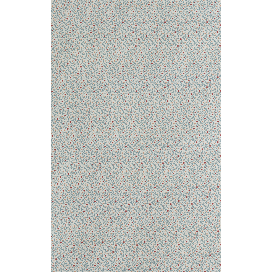 Maileg Gavepapir 10 meter, Berry Branches Dusty Blue