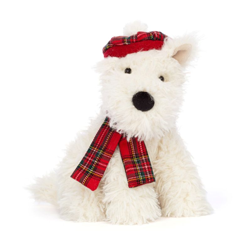 Jellycat Julebamse, Winter Warmer Munro Skotsk Terrier 21 cm