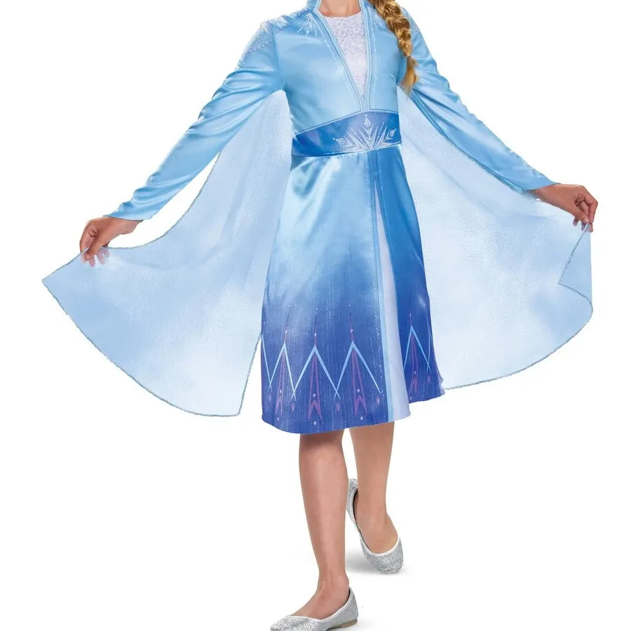 Disney Frozen Elsa dragt str. 5-8 år, Blå