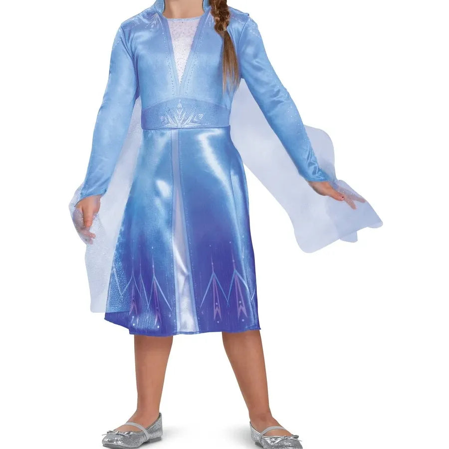 Disney Frozen Elsa dragt str. 5-8 år, Blå