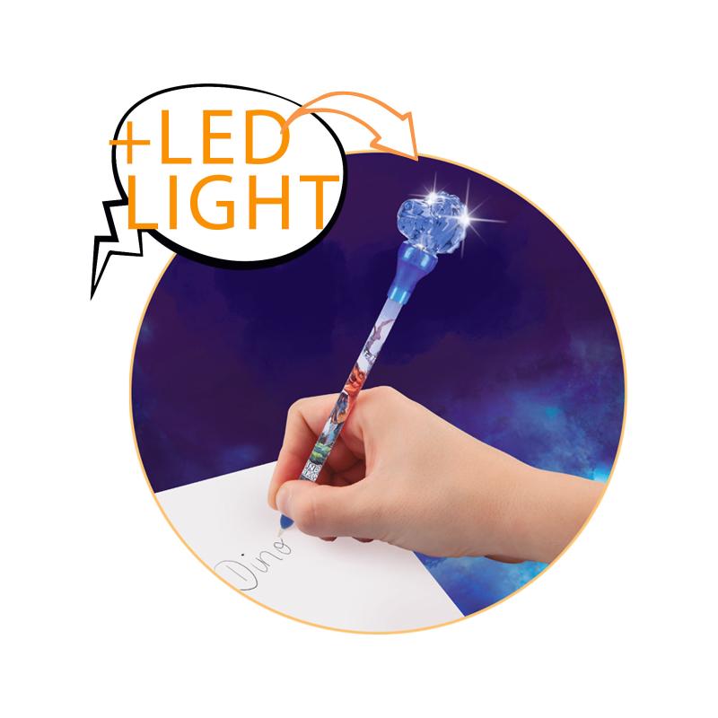 Dino World Kuglepen med lys ass. 1 stk.