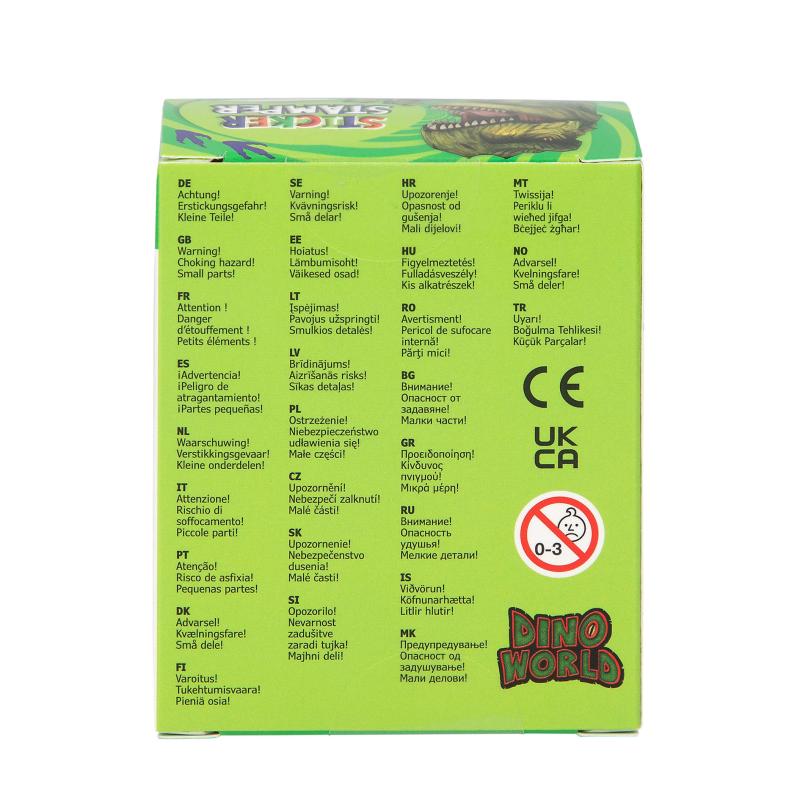 Dino World Klistermærkestempel