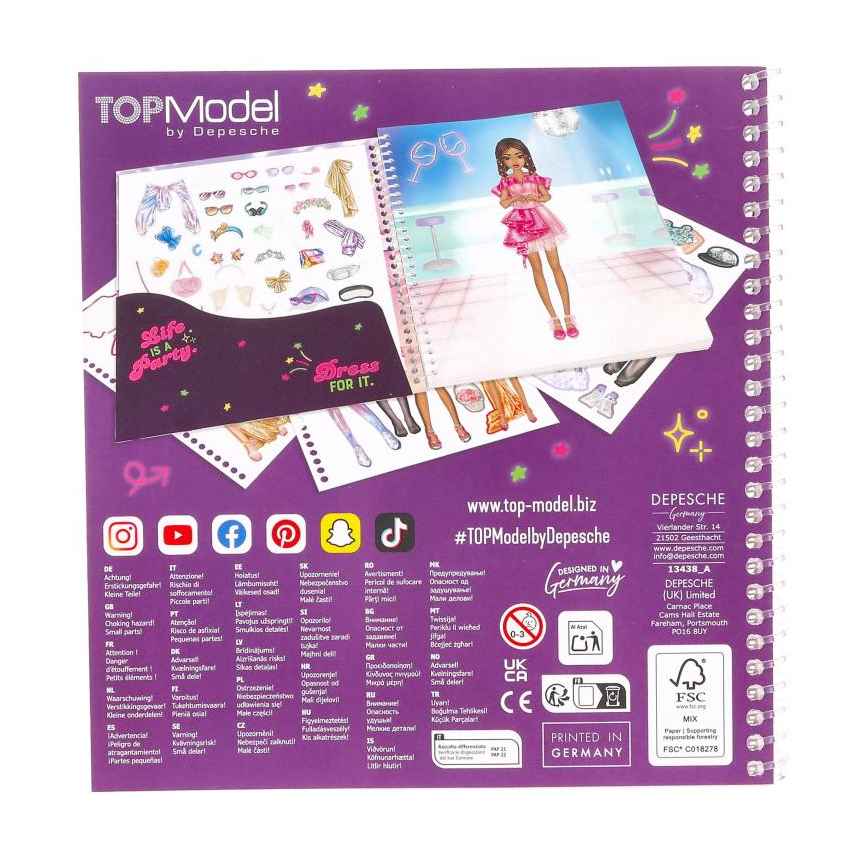 TOPModel Dress me up Stickerbog, Party