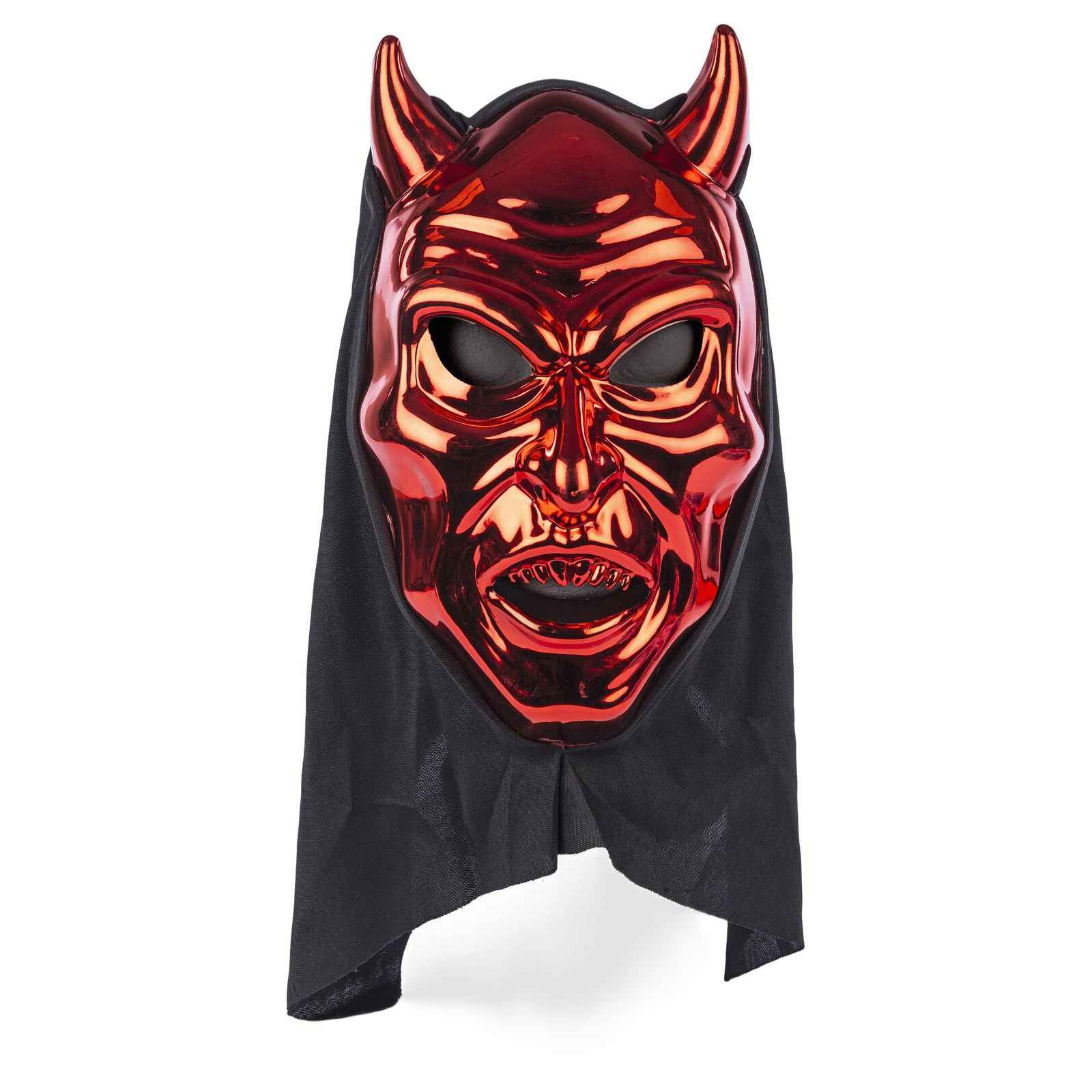 Halloween Djævlemaske metalic