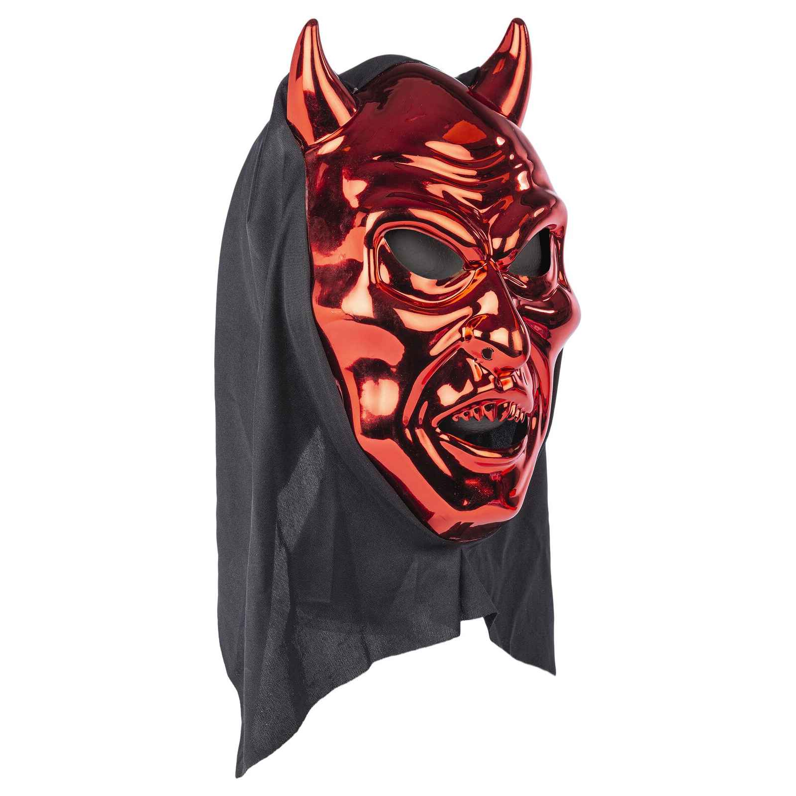 Halloween Djævlemaske metalic