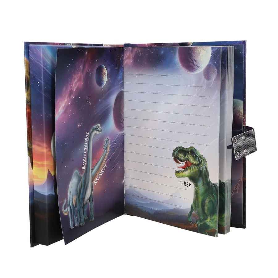 Dino World Dagbog med kodelås og lyd