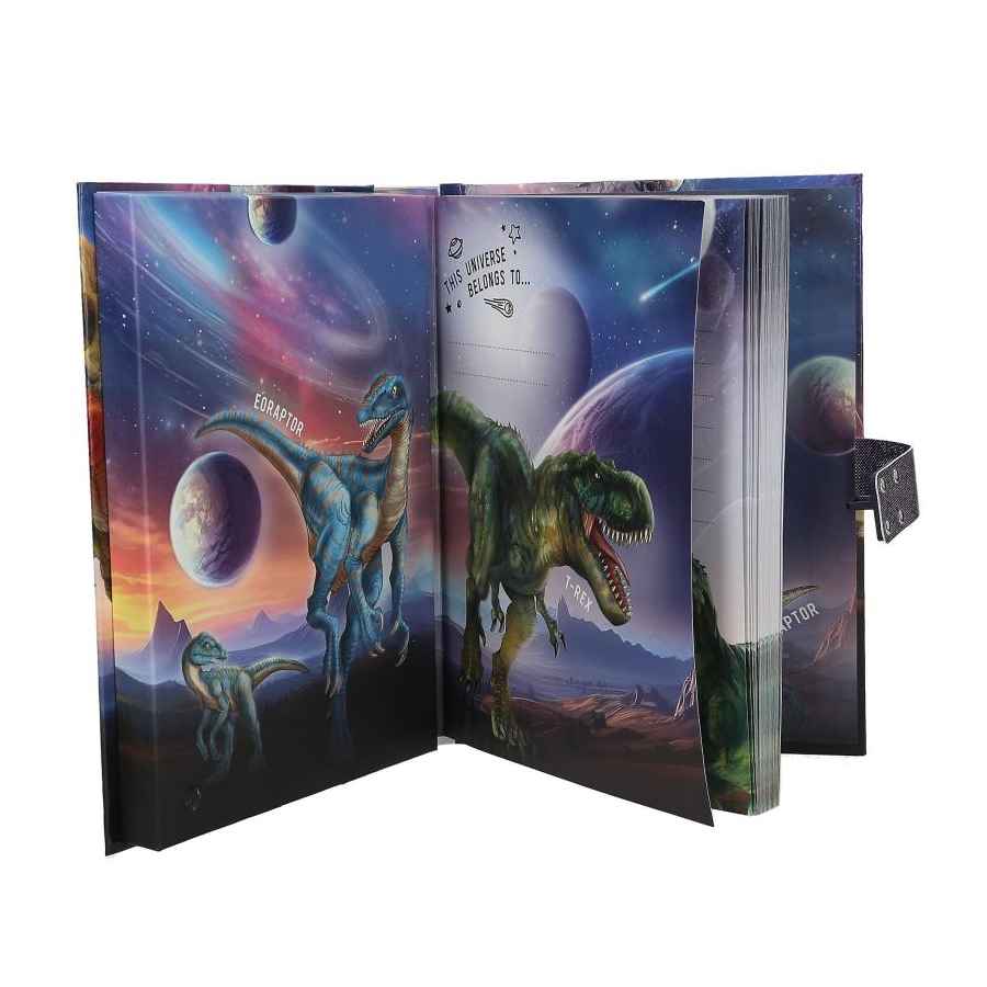 Dino World Dagbog med kodelås og lyd