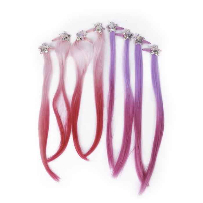 Great Pretenders Clip-In hårextensions 8 stk. Multi colour