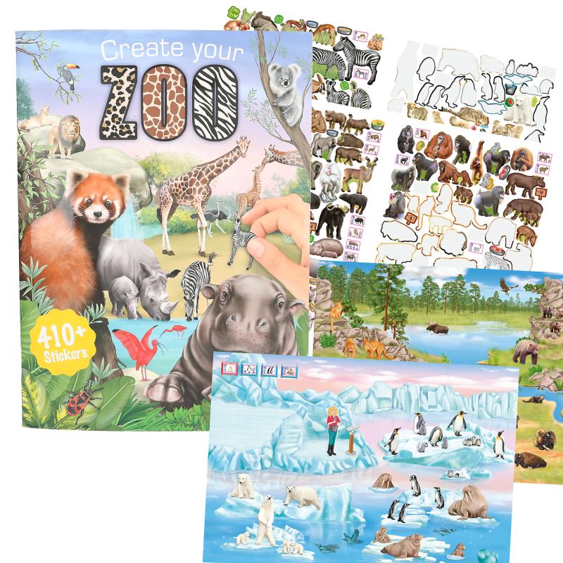 Create Your Zoo Stickersbog