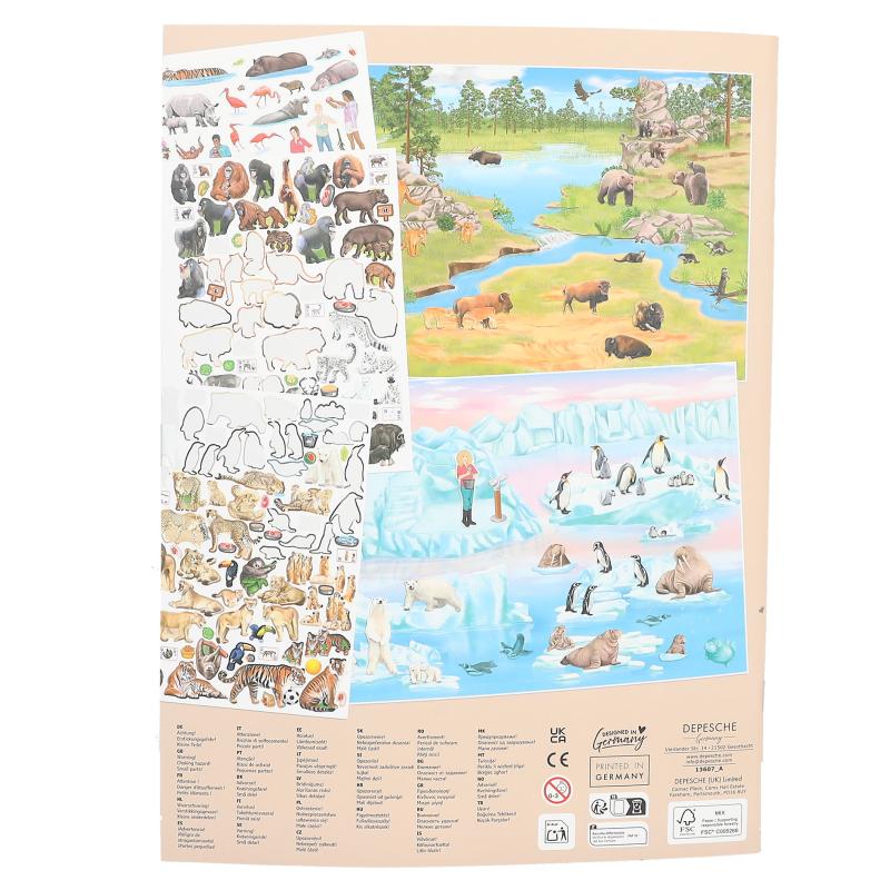 Create Your Zoo Stickersbog