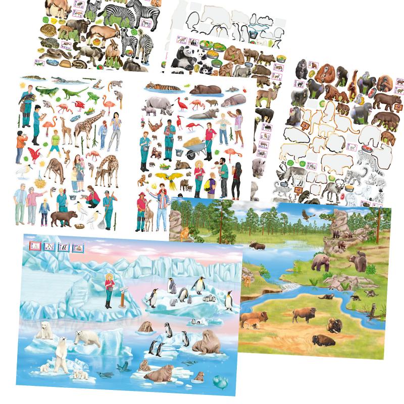 Create Your Zoo Stickersbog