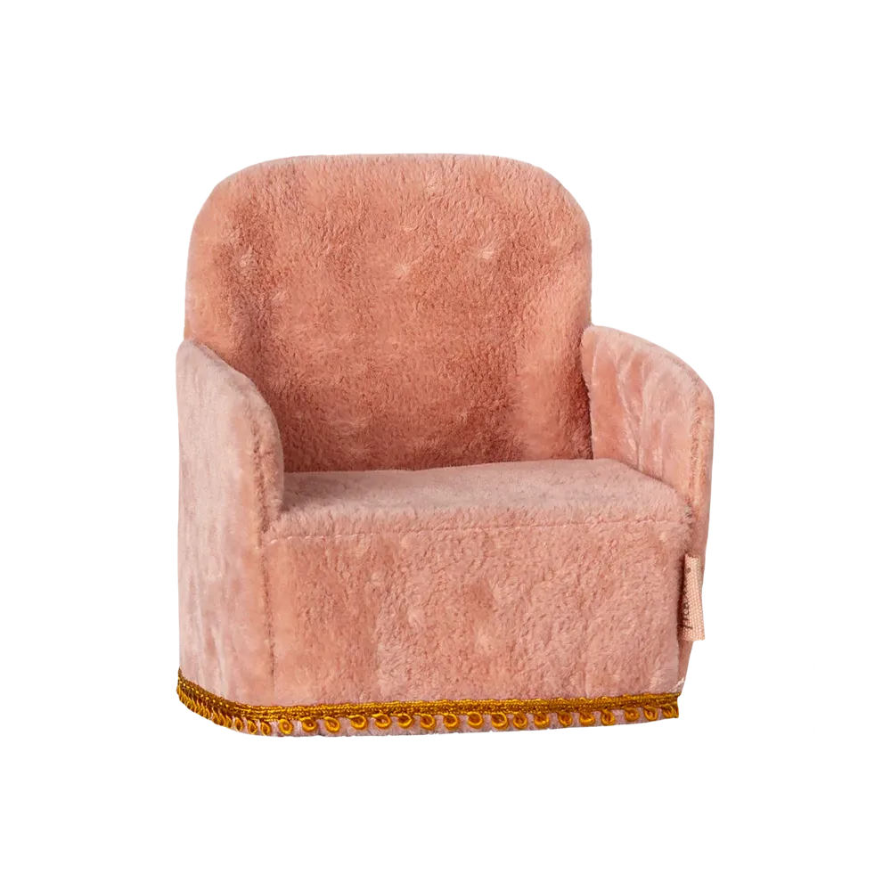 Maileg Mus, Foldbar stol rosa