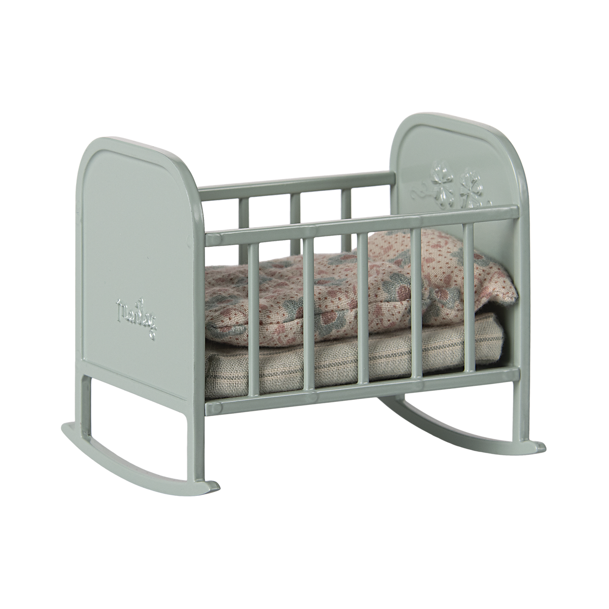 Maileg Kanin og mus, My tremmeseng blå mint