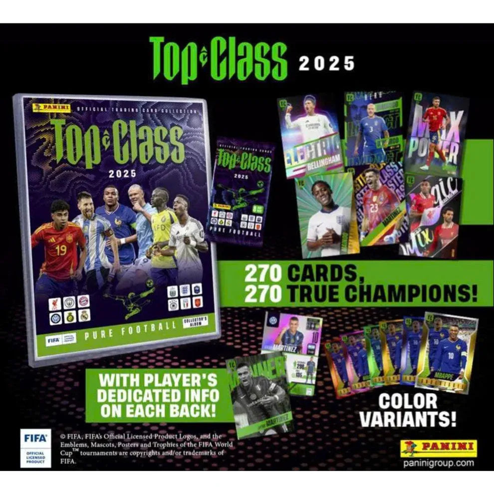 Panini Top Class 2025 Starterpack, Samlemappe + kort
