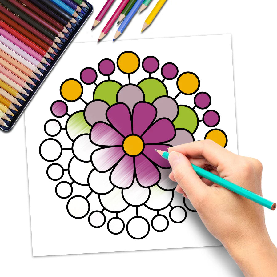 Cozy Malebog Bold & Easy Mandala