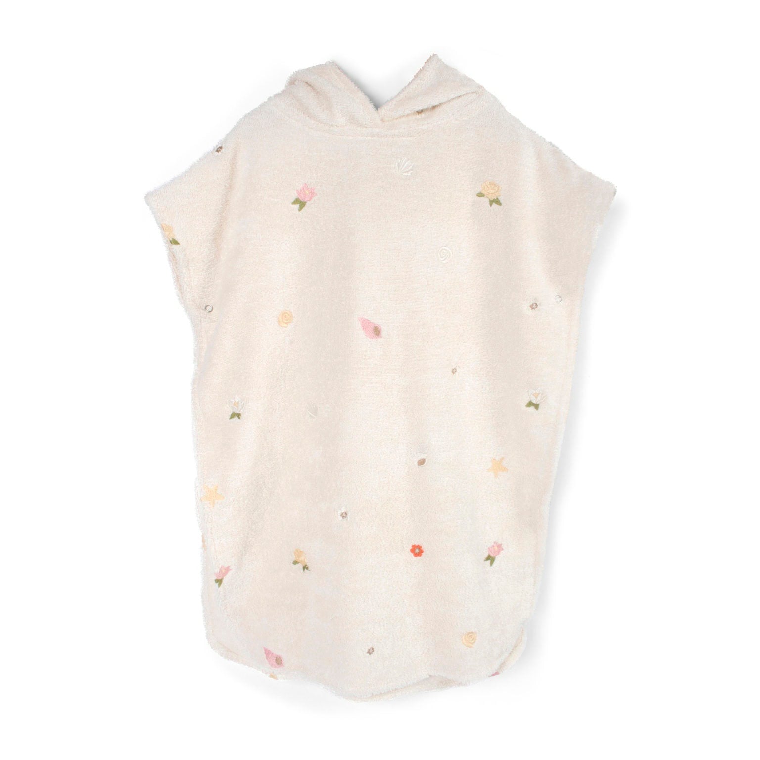 Filibabba Strandponcho med broderi, Ocean Blossom