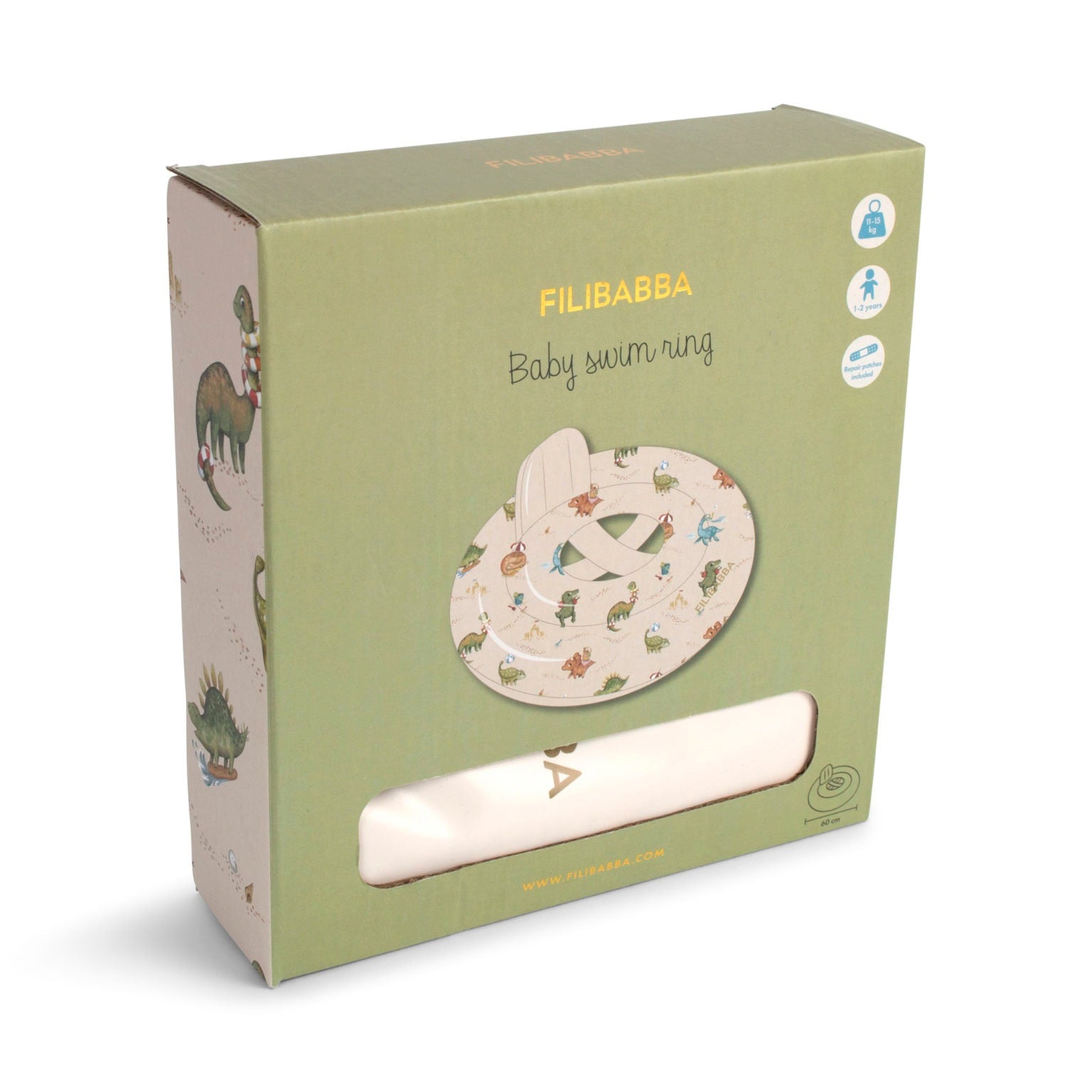 Filibabba Babybadering Alfie, Dino Beach