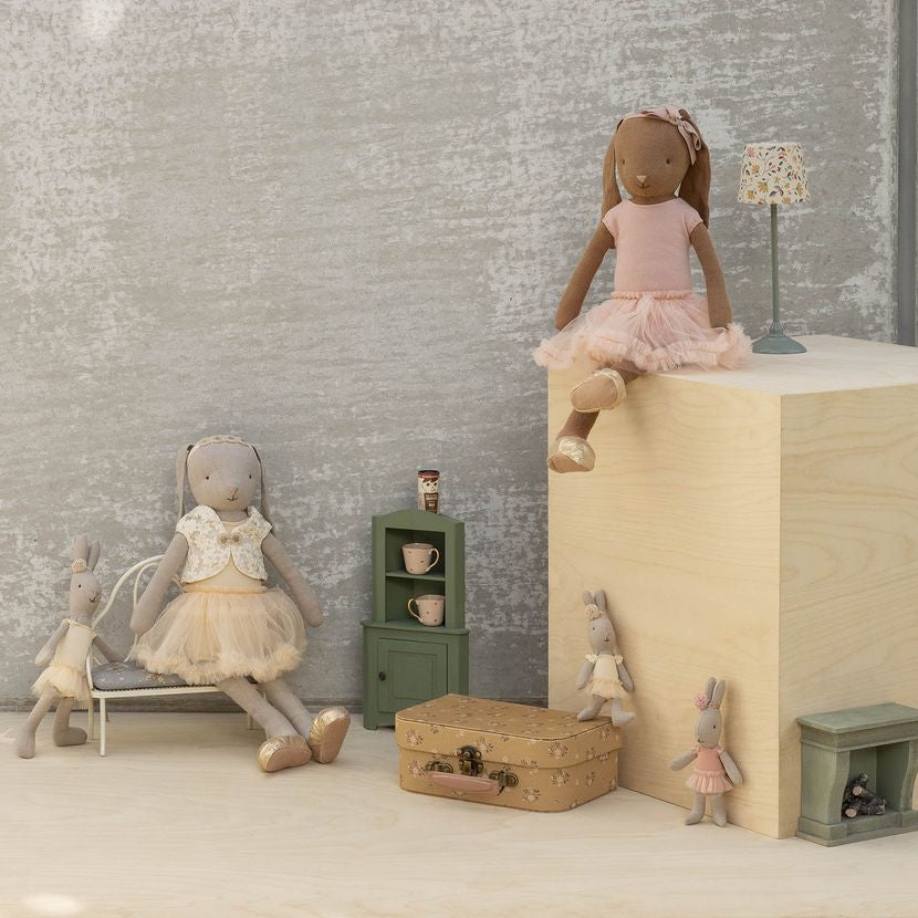 Maileg Hare mikro, Balletdragt og tylskørt creme