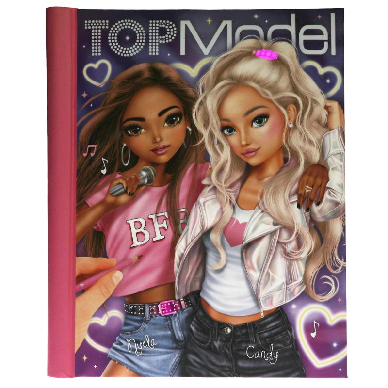 TOPModel Malebog med lys og lyd, My BFF