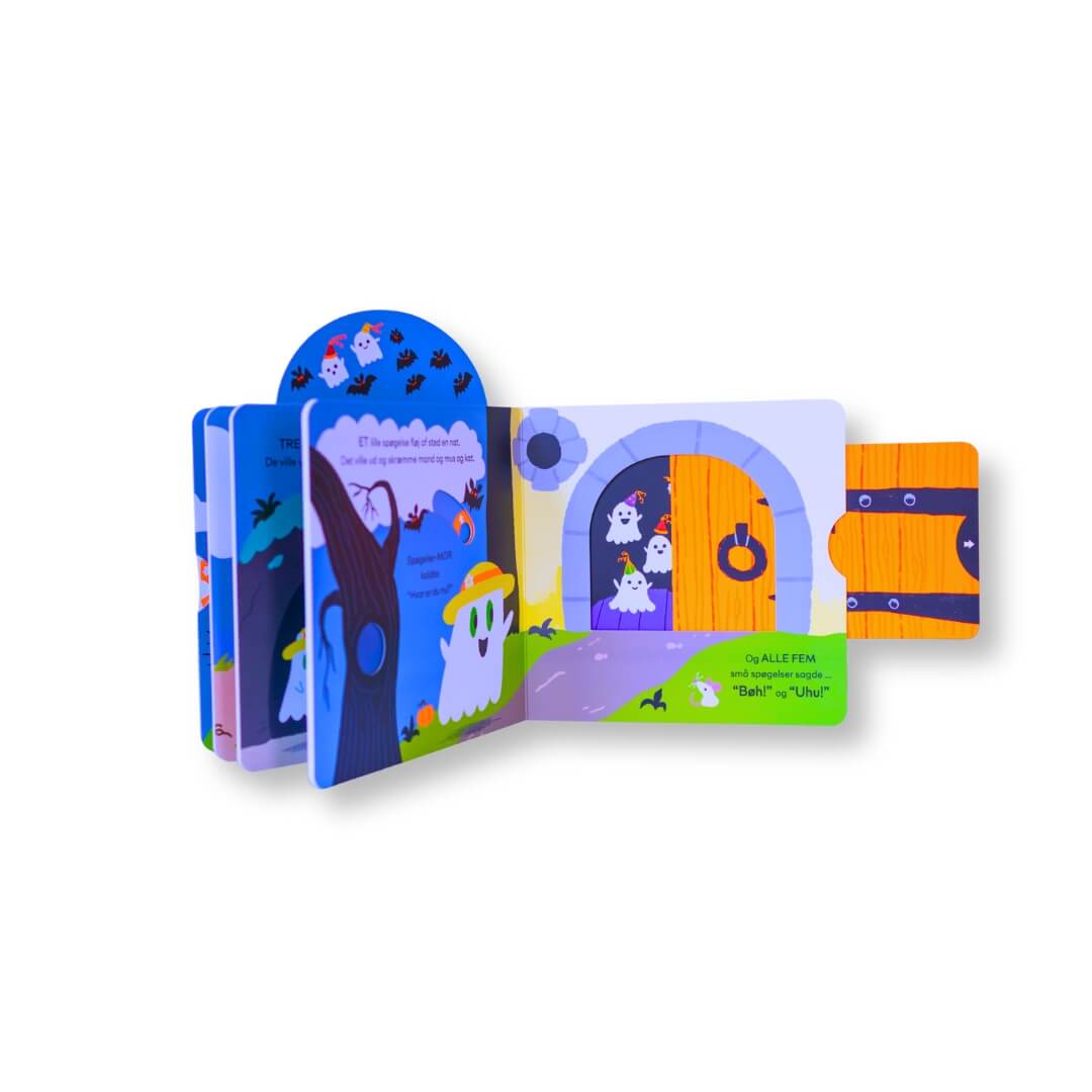 Fem små spøgelser – med 10 sjove hiv-og-træk effekter