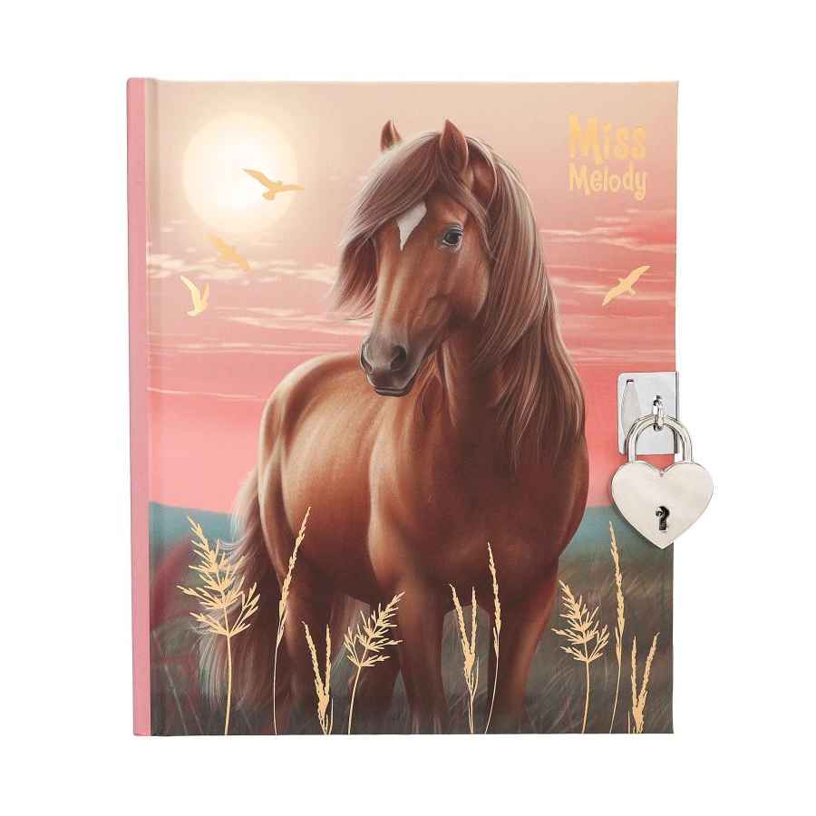 Miss Melody Dagbog med hjertelås