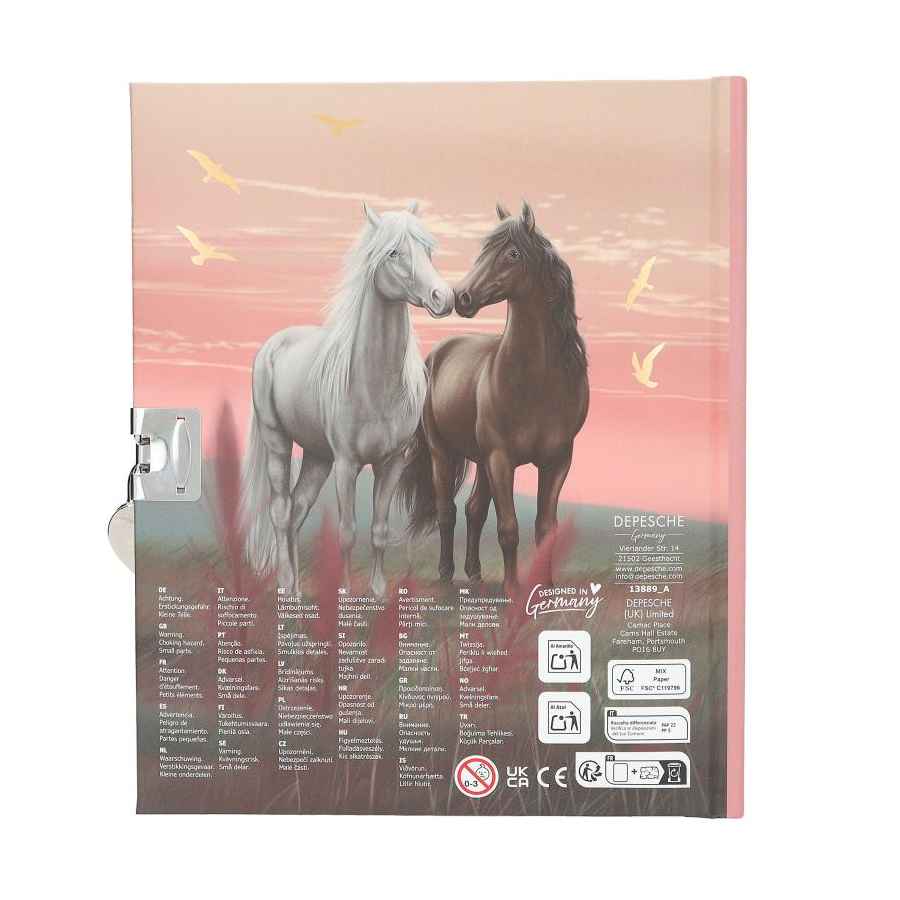 Miss Melody Dagbog med hjertelås